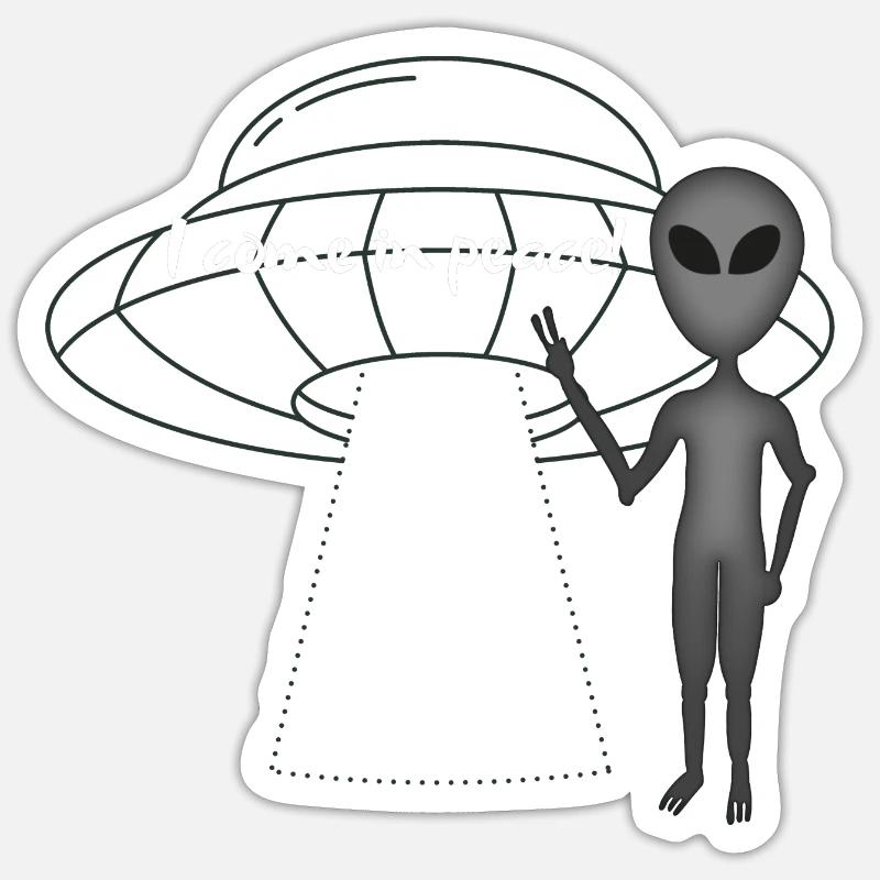 alien Sticker size S (10 x 10 cm)