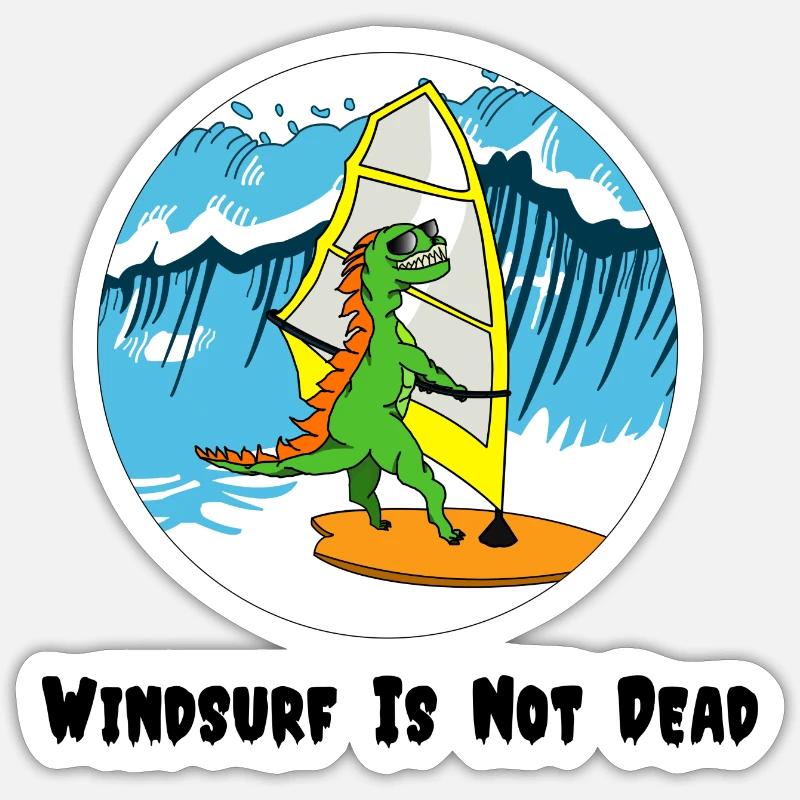 Wave spoke - Sticker size S (10 x 10 cm) - white matte