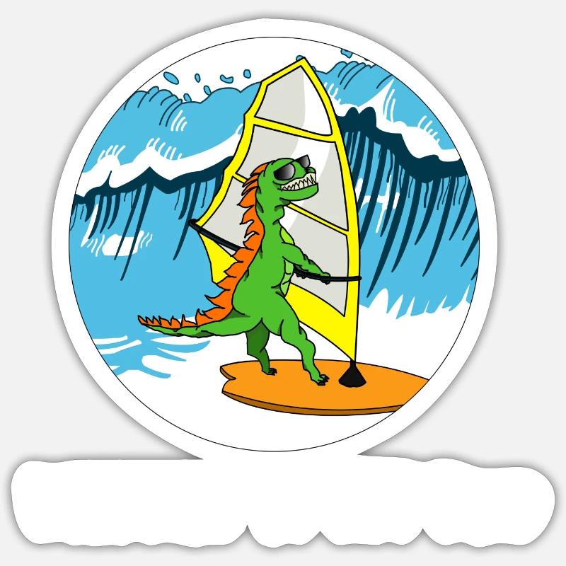 Wave spoke white Sticker size S (10 x 10 cm)