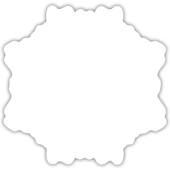 Snowflake Snow Winter Christmas Cold 13 - Sticker size S (10 x 10 cm) - white matte - Front