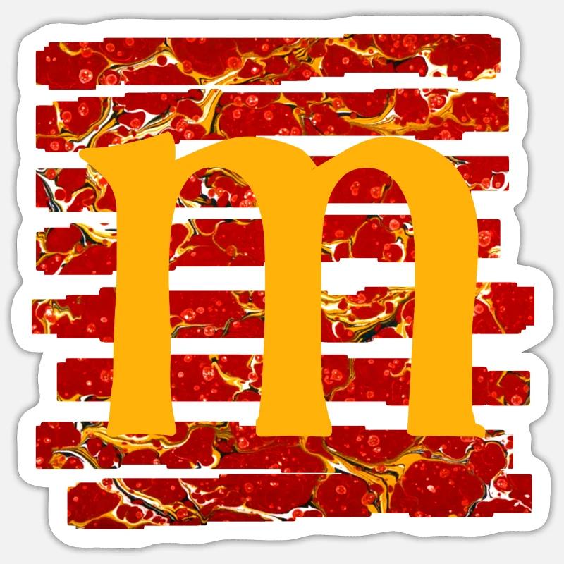 Strip E 232 m - Sticker size S (10 x 10 cm) - white matte