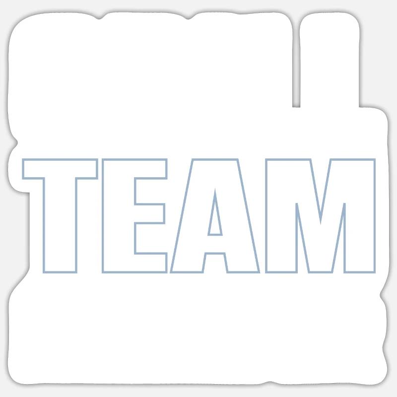 Grill Team - Sticker Größe S (10 x 10 cm) - Mattweiß