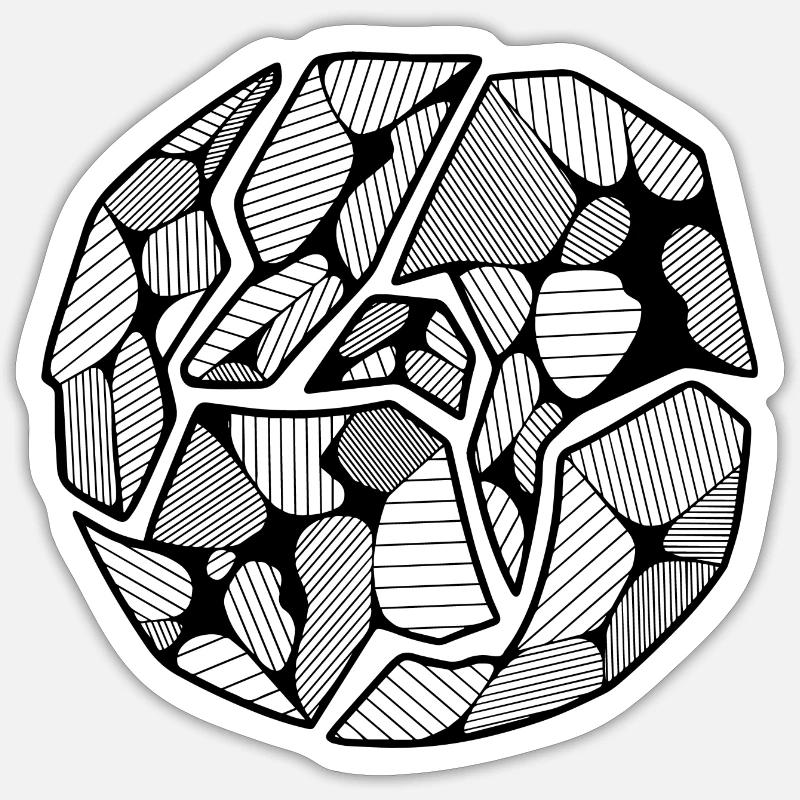 World - Sticker size S (10 x 10 cm) - white matte