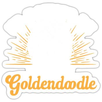 Goldendoodle Doodle Dog - Sticker size S (10 x 10 cm) - white matte - Front