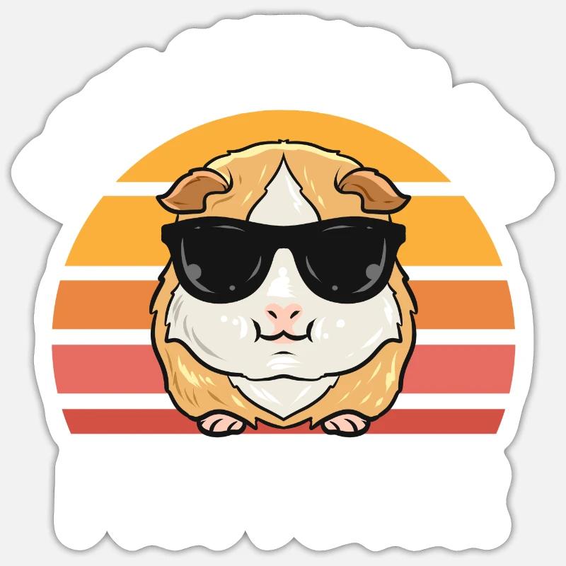 Guinea pig lovers | Pets Gift Idea Sticker size S (10 x 10 cm)