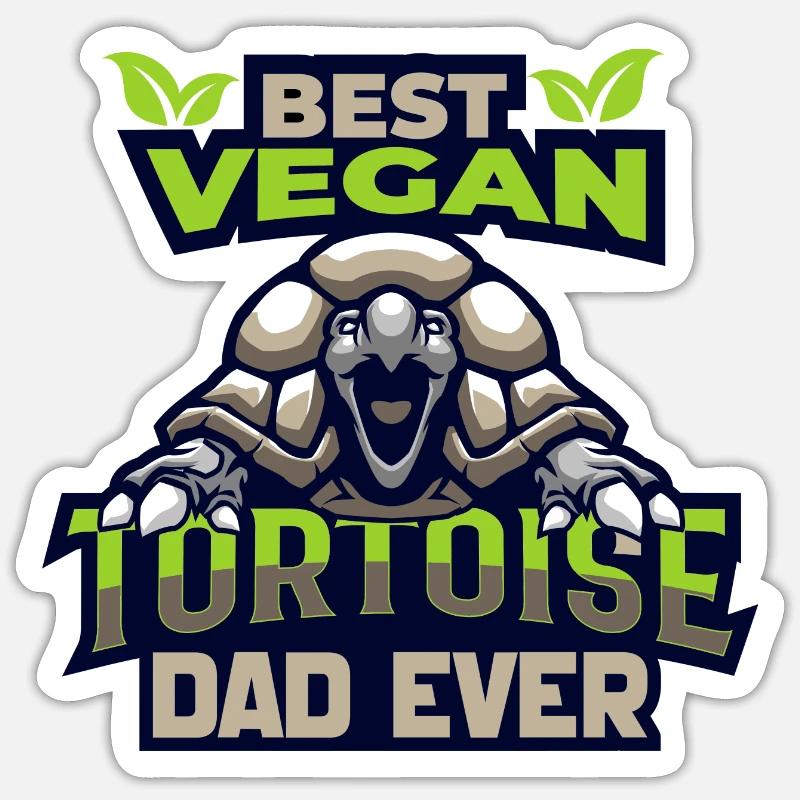 Tortue - Sticker taille S (10 x 10 cm) - blanc mat