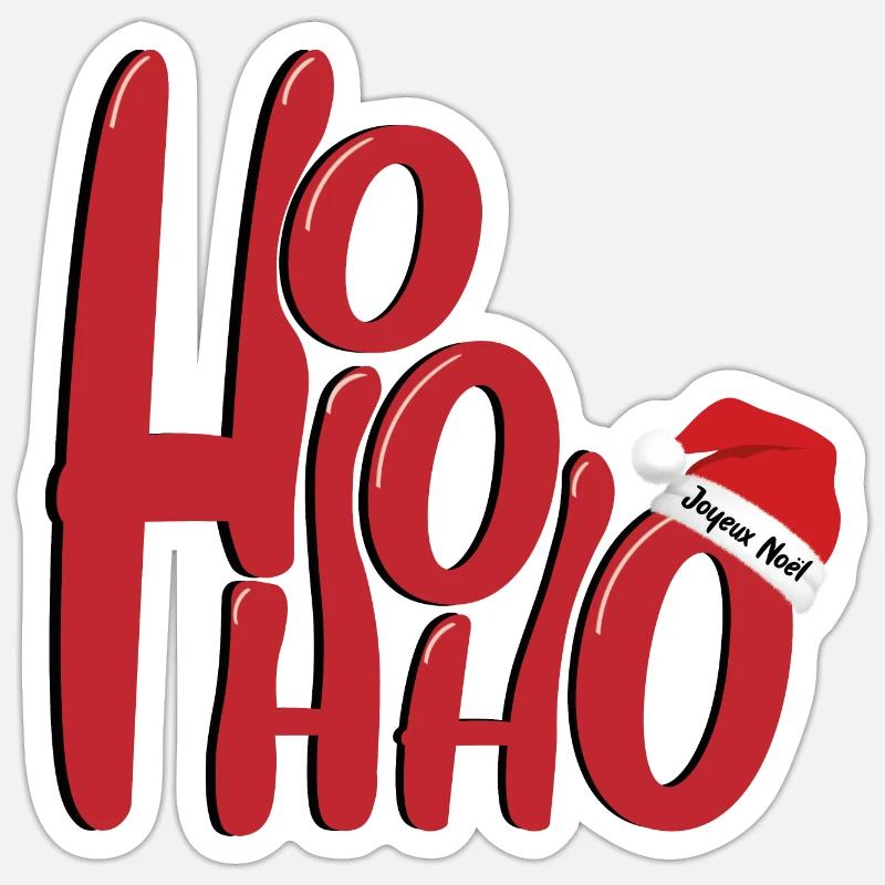 HOHOHO Sticker taille S (10 x 10 cm)