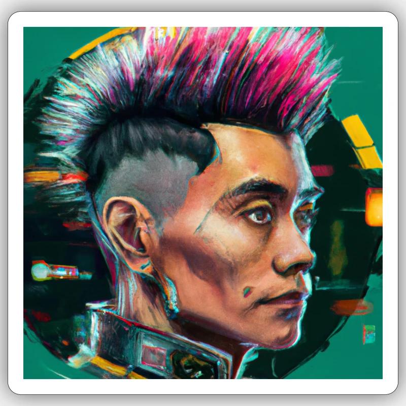 Wang 2077 - Sticker Größe S (10 x 10 cm) - Mattweiß