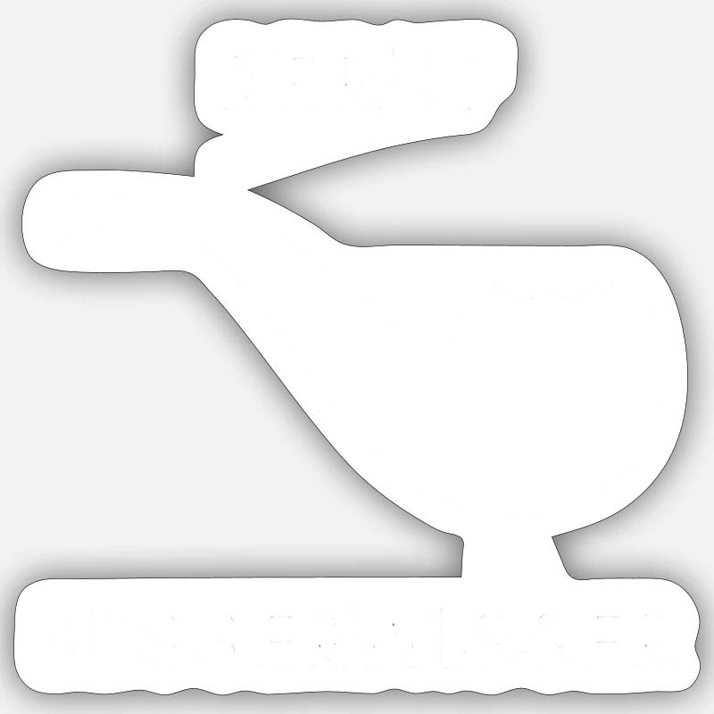 Beruf Besserwisser - Sticker Größe S (10 x 10 cm) - Mattweiß