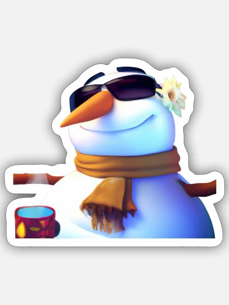  - Sticker size S (10 x 10 cm) - white matte