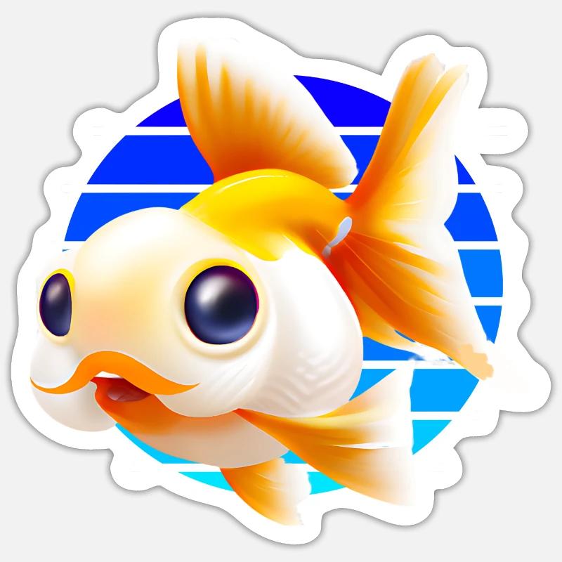 Goldfish Sticker size S (10 x 10 cm)