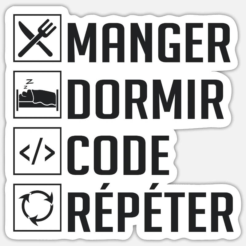 Sticker taille S (10 x 10 cm) - 