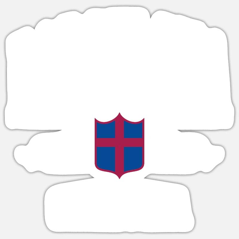 Barcelone - Sticker taille S (10 x 10 cm) - blanc mat