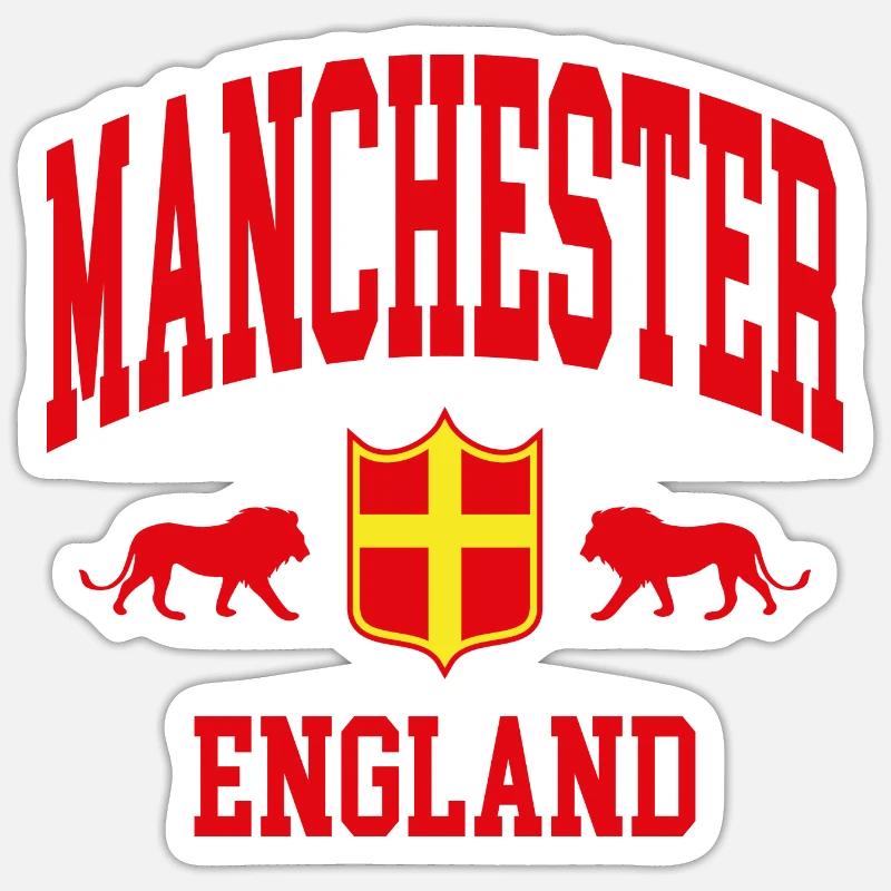 Manchester - Sticker size S (10 x 10 cm) - white matte