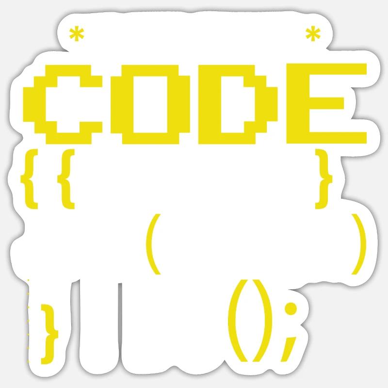 Funny Coding Joke - Sticker size S (10 x 10 cm) - white matte