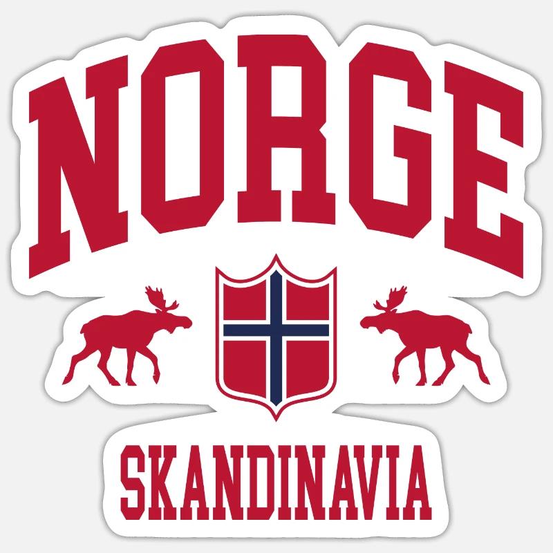 Norway - Sticker size S (10 x 10 cm) - white matte