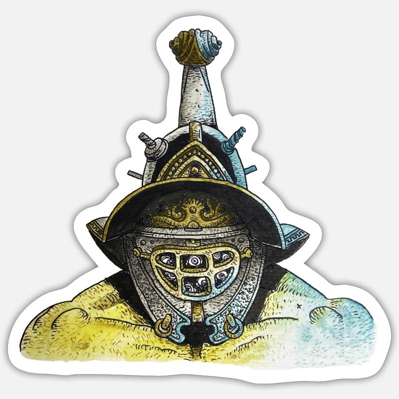 Mutant Gladiator Sticker Größe S (10 x 10 cm)