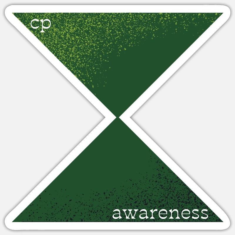 CP Bewusstsein - Sticker Größe S (10 x 10 cm) - Mattweiß