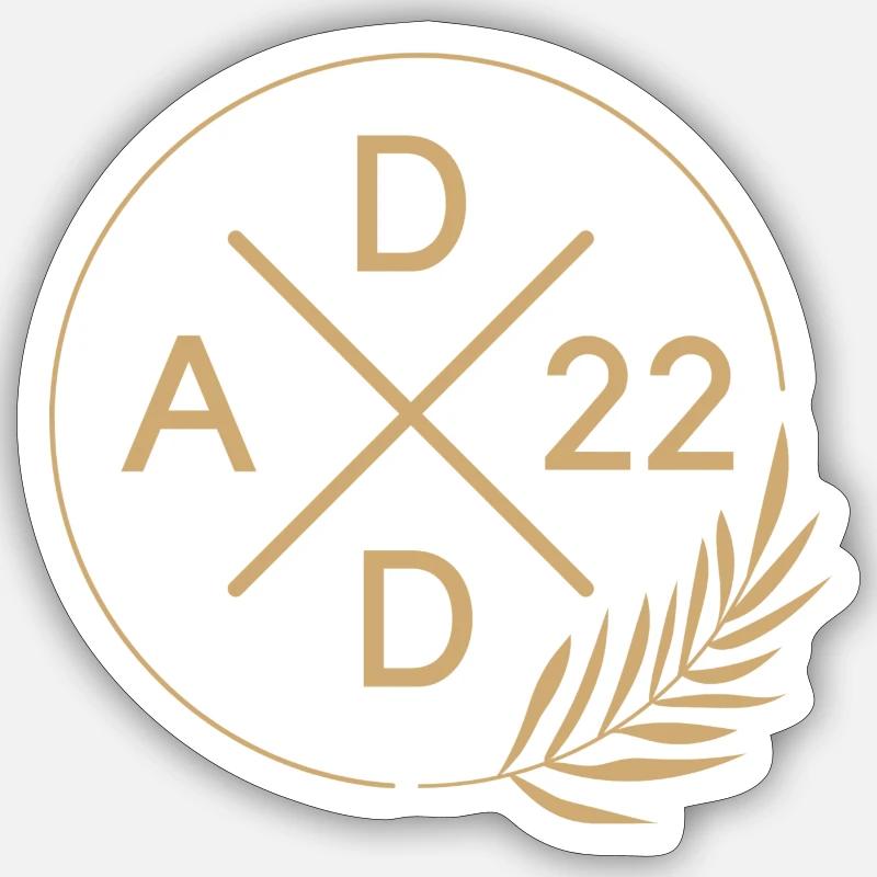 Dad 2022 - Sticker size S (10 x 10 cm) - white matte