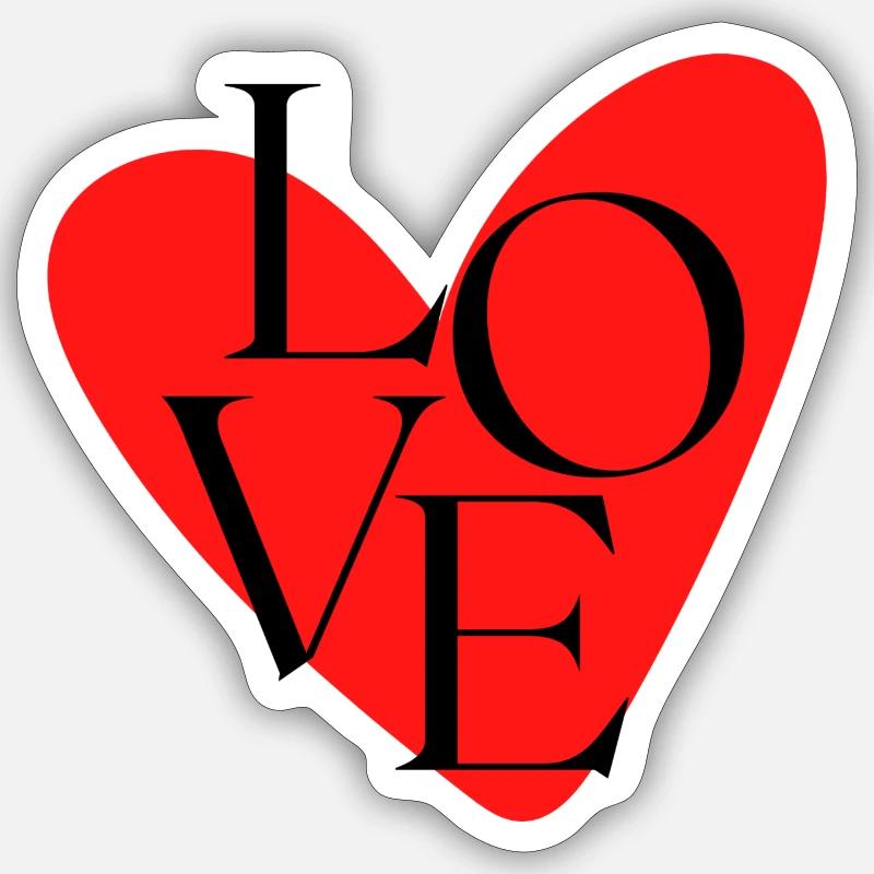 Heart Sticker size S (10 x 10 cm)