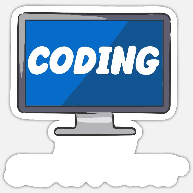 Coding Is My Superpower Sticker Größe S (10 x 10 cm)