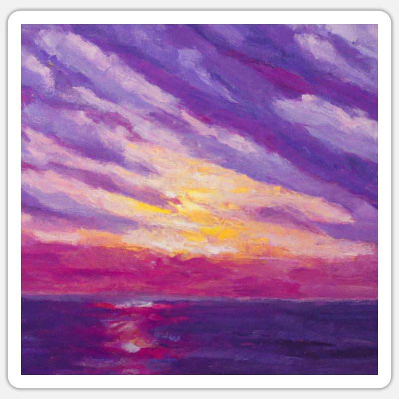 Nostalgic Sunset Sticker size S (10 x 10 cm)