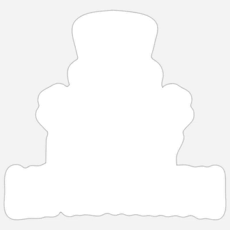 Le lutin papa - Sticker taille S (10 x 10 cm) - blanc mat