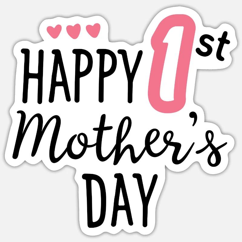 Muttertag Mama Mutterschaft Geschenk Mama Mama Sticker Größe S (10 x 10 cm)