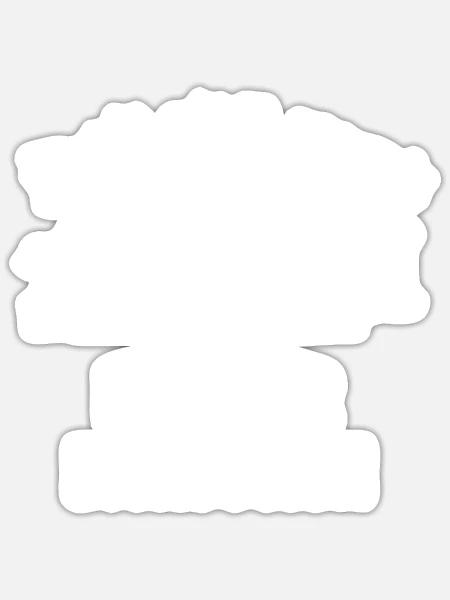 Das ist mein Kostüm Ende der Diskussion Karneval - Sticker Größe S (10 x 10 cm) - Mattweiß