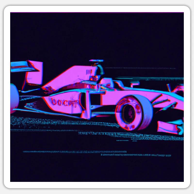 Formel 3 Auto Sticker Größe S (10 x 10 cm)