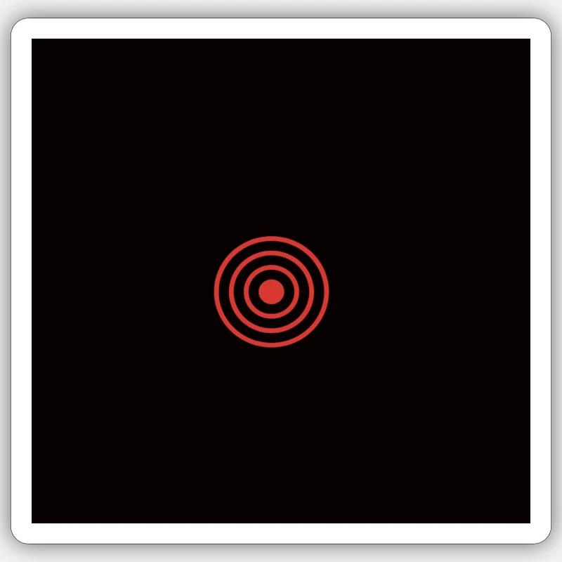 TARGET - Sticker Größe S (10 x 10 cm) - Mattweiß