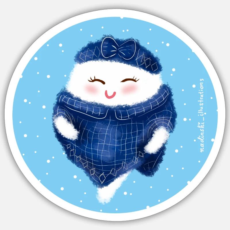 Geist Winter Sticker Größe S (10 x 10 cm)
