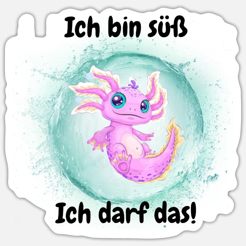 Ich bin süß, ich darf das! Sticker Größe S (10 x 10 cm)