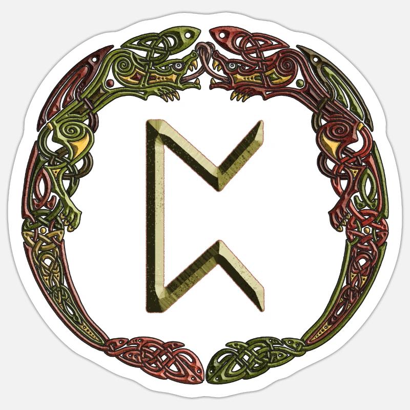 Perthro - Sticker Größe S (10 x 10 cm) - Mattweiß