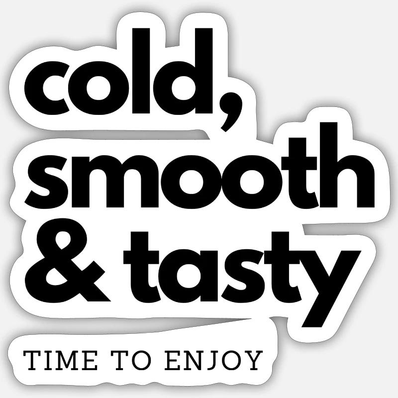 Il est temps d’en profiter - Sticker taille S (10 x 10 cm) - blanc mat