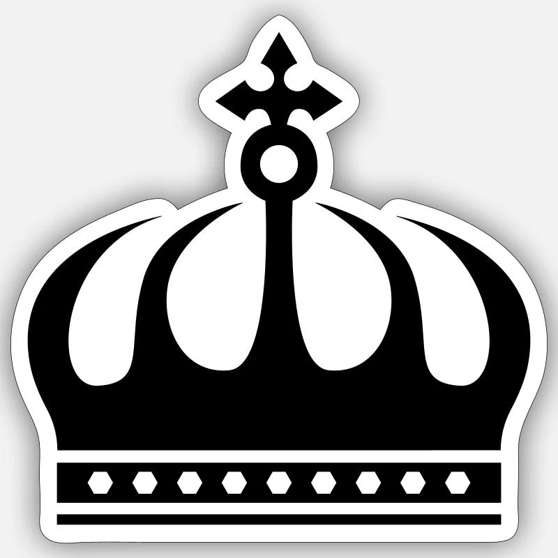 crown Sticker size S (10 x 10 cm)