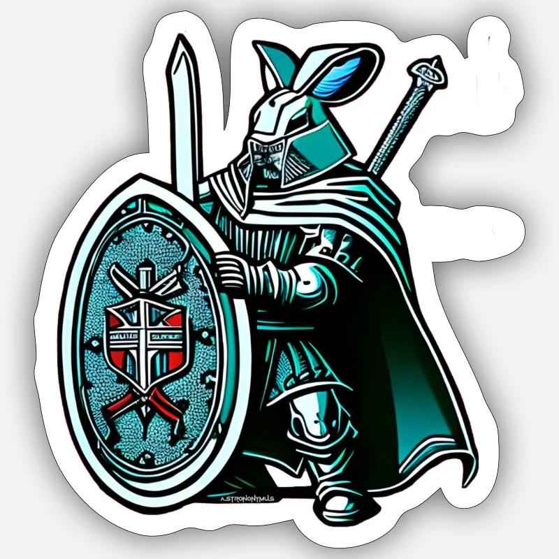 Easter Crusader Sticker size S (10 x 10 cm)