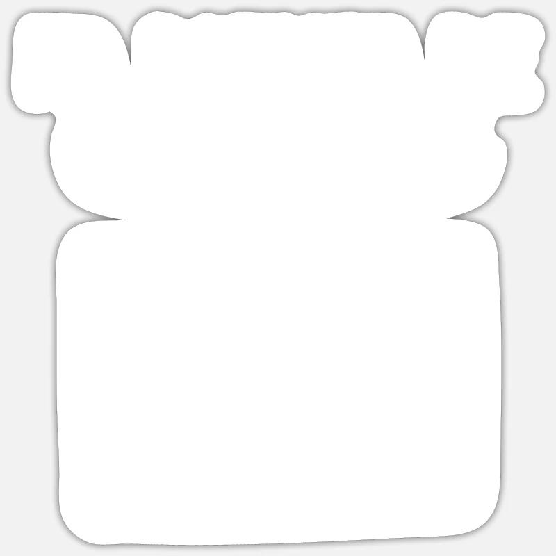 Je préfère coder - Sticker taille S (10 x 10 cm) - blanc mat