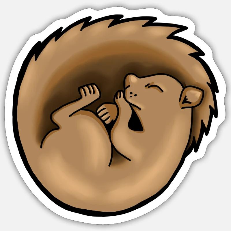 Sleeping squirrel Sticker size S (10 x 10 cm)