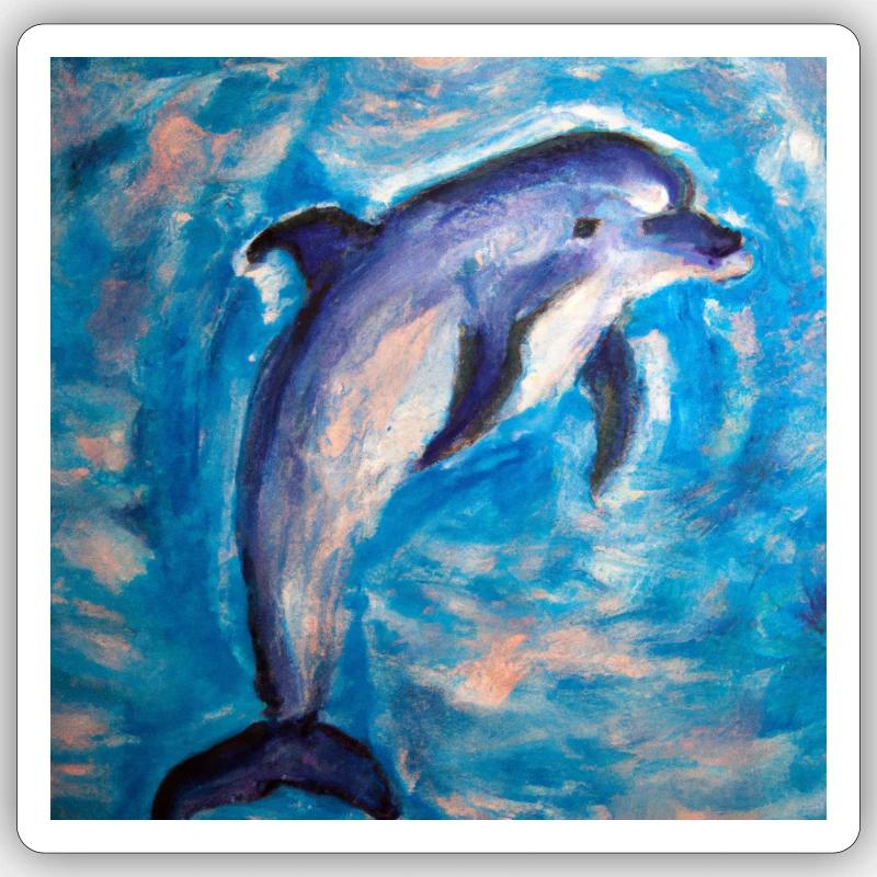Delphin Sticker Größe S (10 x 10 cm)