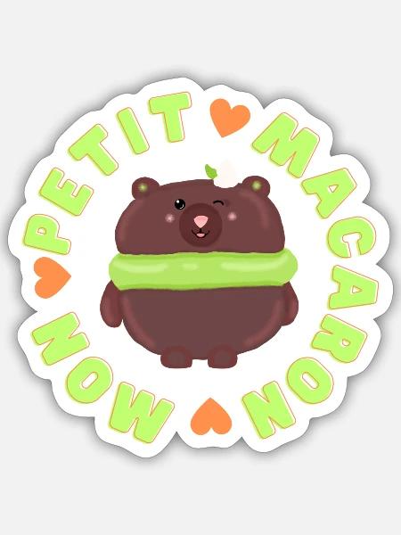 - Sticker size S (10 x 10 cm) - white matte