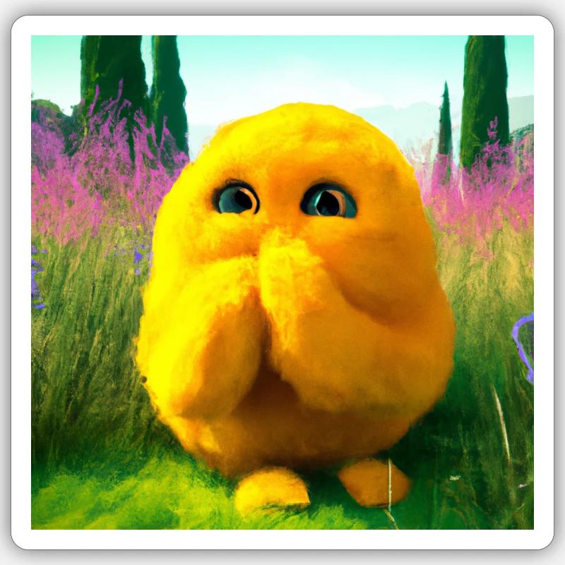 surprising cuddle Sticker size S (10 x 10 cm)