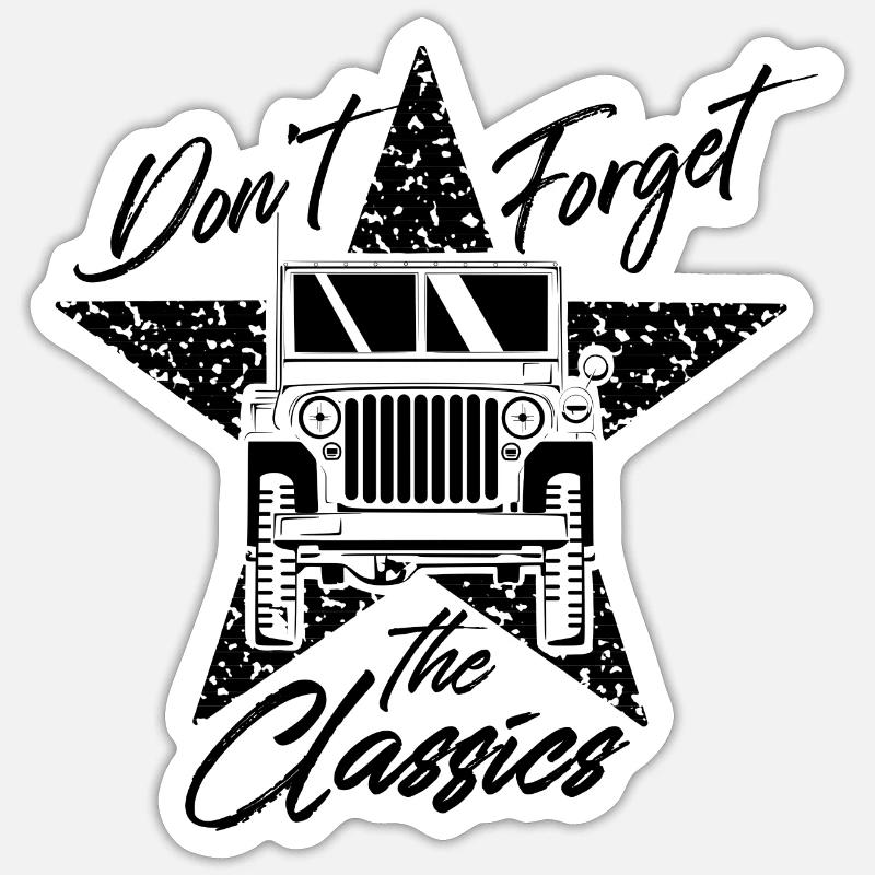 Don't Forget Classics: Legendary 4x4 Sticker taille S (10 x 10 cm)