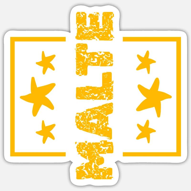 First name Malte Sticker size S (10 x 10 cm)