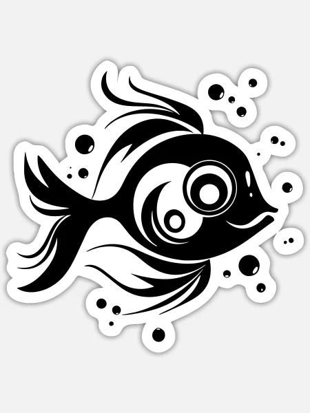  - Sticker størrelse S (10 x 10 cm) - mat hvid