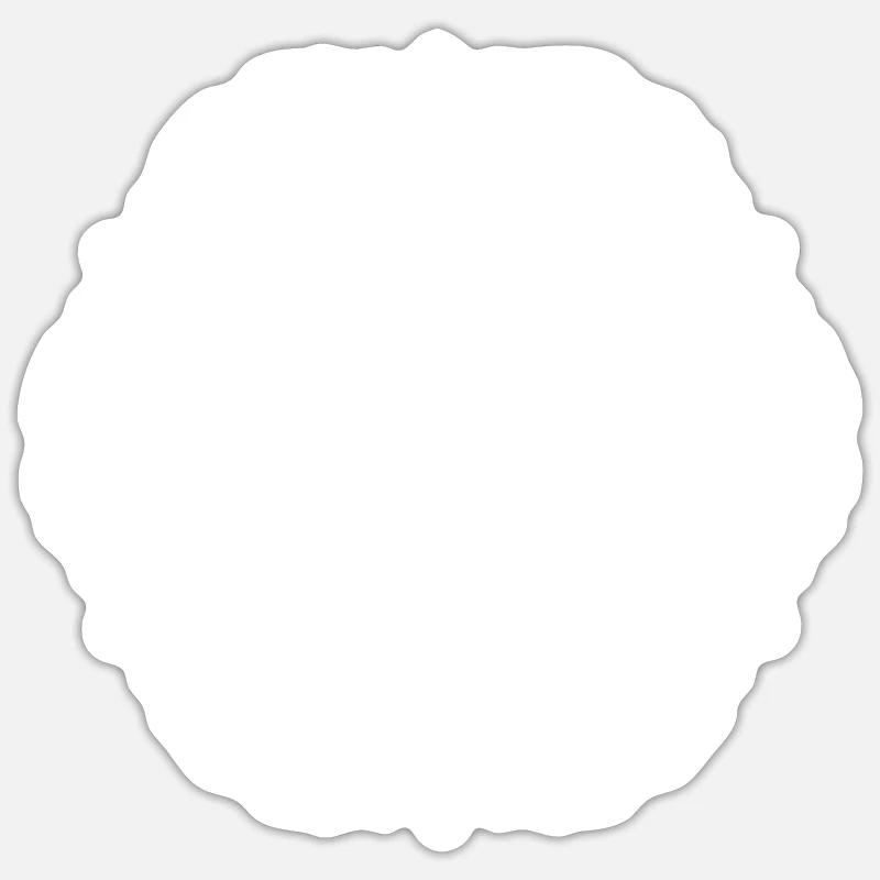 maya pattern - Sticker Größe S (10 x 10 cm) - Mattweiß