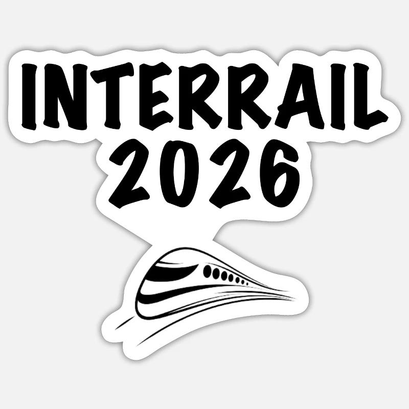 interrail 26 - Sticker Größe S (10 x 10 cm) - Mattweiß