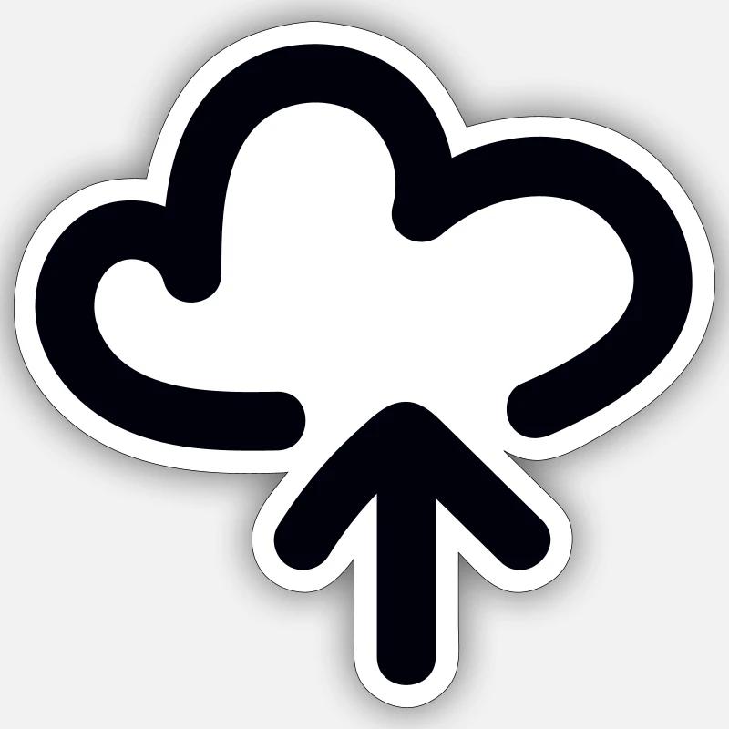undraw cloud upload Sticker taille S (10 x 10 cm)