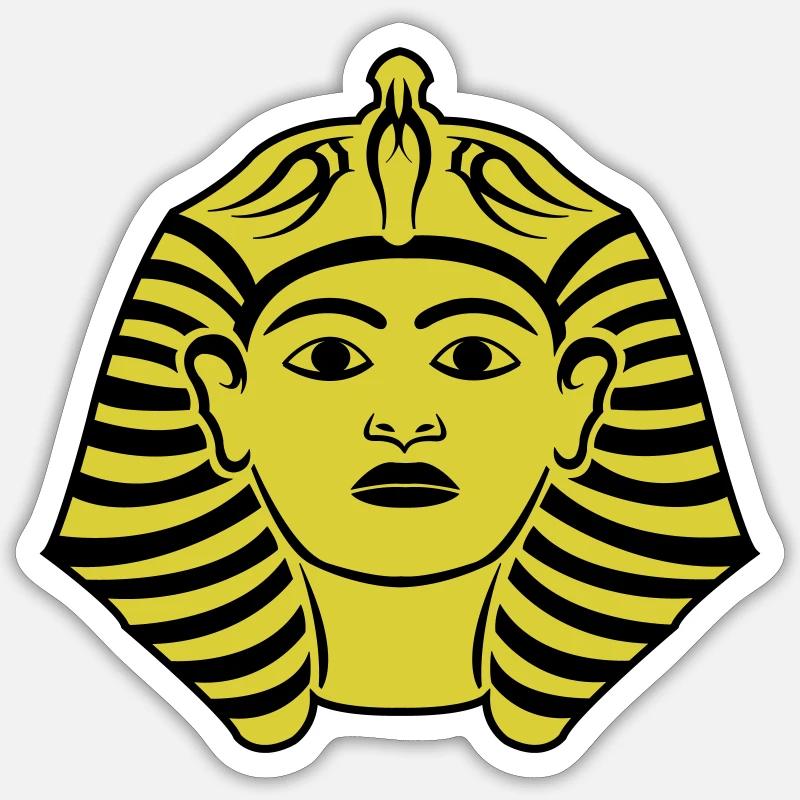 pharaon - Sticker taille S (10 x 10 cm) - blanc mat