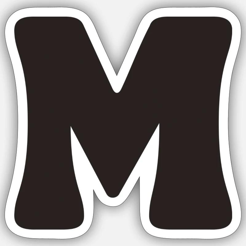 M - Sticker size S (10 x 10 cm) - white matte